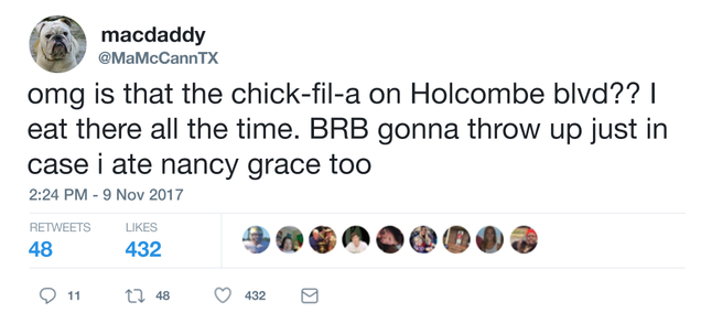 Illustration for article titled Utterly Nauseating: Chick-Fil-A Is Getting Slammed On Twitter After One Customer Found An Uncooked Nancy Grace In Their Spicy Chicken Sandwich